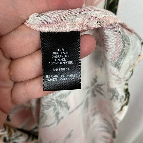 Torrid Pink&Green Tropical Print Maxi Dress Sz.4 - Picture 12 of 14